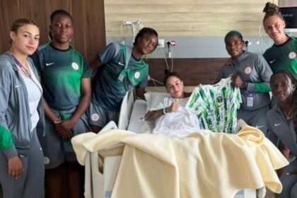 Super Falcons Visit Injured Salgado After WAFCON Match