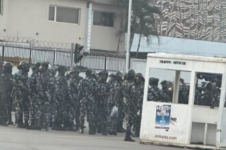 Security Forces Break Up #FreeNnamdiKanuNow Protest
