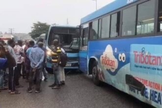 Lagos BRT Bus Crash Injures Several