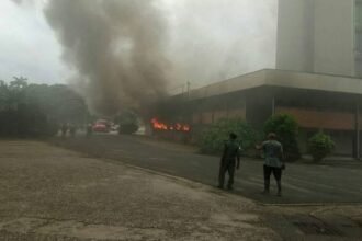 Fire Destroys Part of Rivers State Secretariat in Port Harcourt