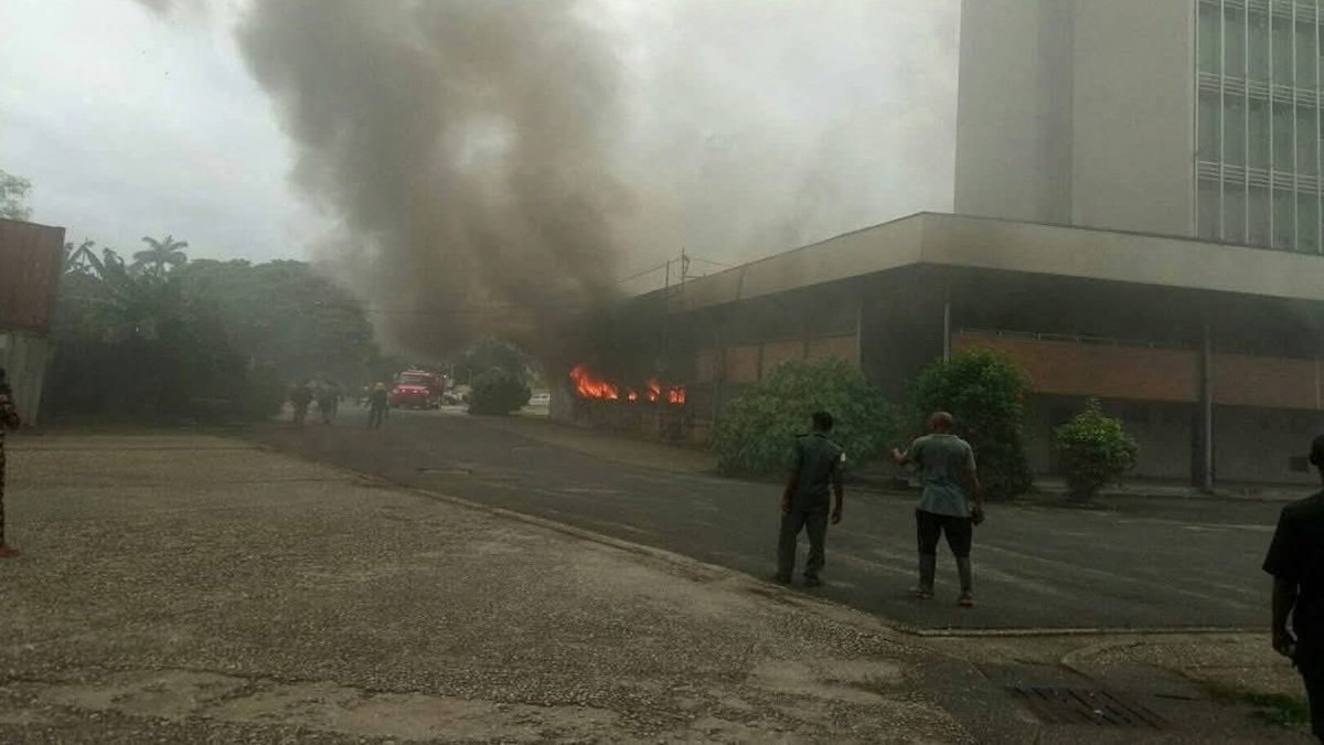 Fire Destroys Part of Rivers State Secretariat in Port Harcourt